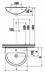 Раковина Jika Mio 60 1071.3