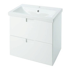 Пегас-50 тумба подвесная с 2 ящ. белый