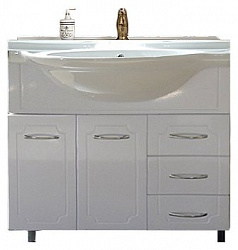 Мебель для ванной Ferrara Стелла 85 белый глянец