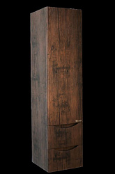 Санриса-35 пенал подвесной с 2 ящ. орех (ПВХ) лев./прав.