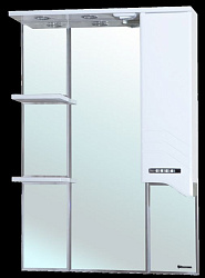 Дрея-85 зеркало-шкаф белое прав. (свет.)