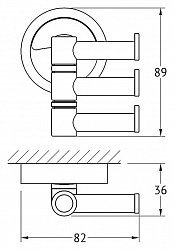 Крючок FBS Ellea ELL 047 поворотный