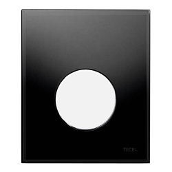 TECEloop Urinal,  стекло черное, клав. белая.2177