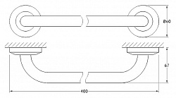 Полотенцедержатель FBS Standard STA 030 40 см