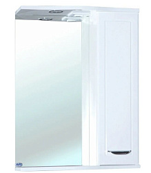 Классик-60 зеркало-шкаф белое прав. (свет.)