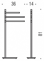 Полотенцедержатель Colombo Design Square B9915