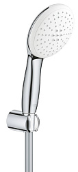 Tempesta 110 Душевой набор 2 режима струи, 13,5 л/мин (круг. ручной душ, настен держатель, шланг 1250 мм), хром 27799003