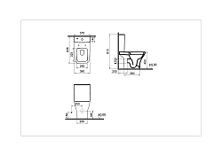 Комплект напольного унитаза VitrA Shift