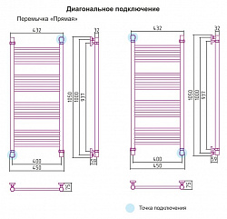 Полотенцесушитель водяной Сунержа Богема 00-0102-1040 100x40