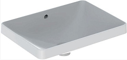 Geberit VariForm Раковина встраиваемая в столешницу прямоугольной формы, 55х40 см, без отв. под смеситель, с отв. перелива 500.736.01.2