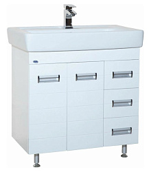 Сиена-80 тумба с 3 ящ. с б/к белая (ТИГОДА)