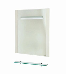 Берта-60 зеркало с полкой  бежевое (внутр. подсветка)