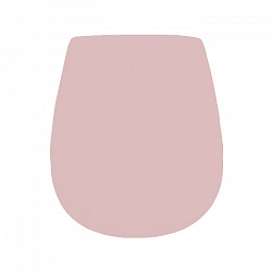 Artceram Azuley Крышка с сиденьем для унитаза, механизм soft-close, цвет: розовый матовый/хром