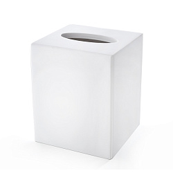 3SC Mood White Контейнер для бумажных салфеток, 12х12х14 см, квадратный, настольный, цвет: белый матовый (ПО ЗАПРОСУ)2205