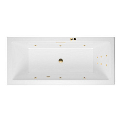 Акриловая ванна EXCELLENT Heaven Slim 170x75 см «LINE», золото