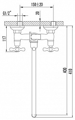 Смеситель Lemark Standard LM2151C универсальный