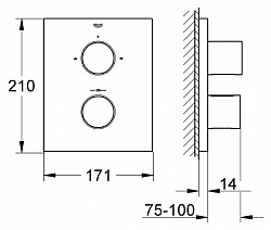 Термостат Grohe Grohtherm F 27618000 для ванны с душем