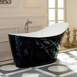 Ванна из искусственного камня Victoria+Albert Amalfi black