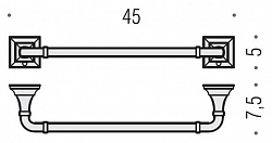 Полотенцедержатель Colombo Design Portofino B3210.bronze