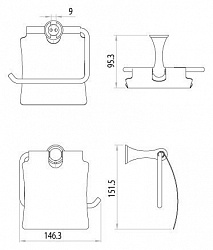 Держатель туалетной бумаги Lemark Standard LM2134C