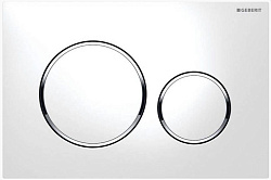 Клавиша смыва Sigma 20, двойной смыв, бел/бел/хр.глянц 115.882.KJ.1