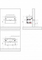 База под раковину подвесная BelBagno ETNA-900-2C-SO-RN-P Rovere Nature