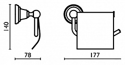 Держатель туалетной бумаги Bagno & Associati Canova CA23691 COP