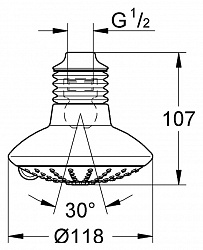 Верхний душ Grohe Euphoria Massage 27235000