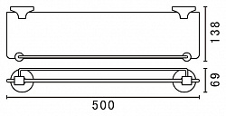 Полка Art&Max Bohemia AM-4282-Cr