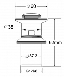 Донный клапан BelBagno BB-PCU-01-IN