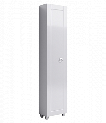 Напольный пенал универсальный левый/правый пенал с одной дверью в белом глянцев цвете.