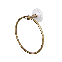 Devon DOROTHY кольцо полотенцедержатель настенный, держатель цвет: бронза/белый2086