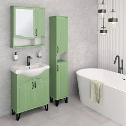Комплект мебели для ванной Руно Runo Марсель 65 /зеленый/