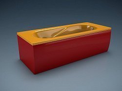 Ванна из искусственного камня ESSE Bioko 164х74 см, цветная