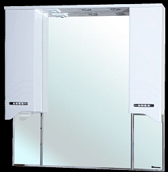 Дрея-105 зеркало-шкаф белое (свет.)