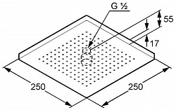 Верхний душ Kludi A-QA 665310500