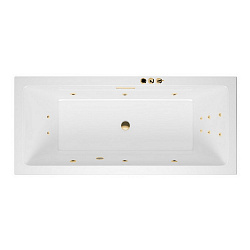 Акриловая ванна EXCELLENT Heaven Slim 170x75 см «SMART», золото