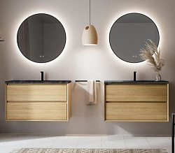 Тумба под раковину COOL с 2 ящиками 80x45x54 CL.080.MUD орех