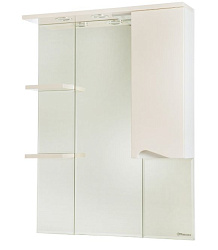 Эйфория-80 зеркало-шкаф бежевое прав. (свет.)