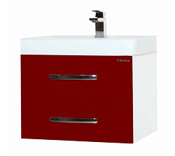 Рокко-70 тумба подвесная с 2 ящ. красная Н (ТИГОДА)