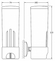 Диспенсер для ватных дисков FBS Standard STA 019