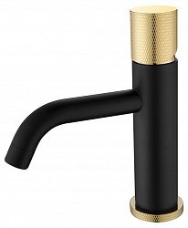 Смеситель STICK для умыв. низ. BLACK TOUCH GOLD