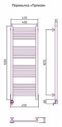 Полотенцесушитель электрический Сунержа Богема 00-0504-1240 120x40 L