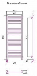 Полотенцесушитель электрический Сунержа Богема 00-0504-1240 120x40 L