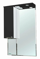 Альфа-55 зеркало-шкаф черный лев.(свет.)