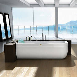 Акриловая гидромассажная ванна Jacuzzi Aquasoul R+C 170x70x57 см пристенная, Sx, с панелями