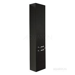 Шкаф - колонна Aquaton Ария М подвесная черный глянец 1A124403AA950
