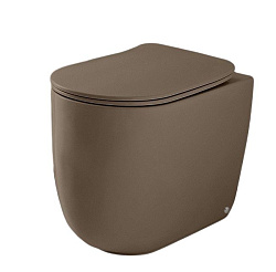 Kerasan Nolita Унитаз приставной 55x35 см, безодобковый, смыв торнадо, цвет: Bruno matt 531988
