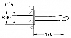 Излив Grohe Eurostyle Cosmopolitan 13276002 для ванны
