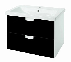 Пегас-60 тумба подвесная с 2 ящ. черный